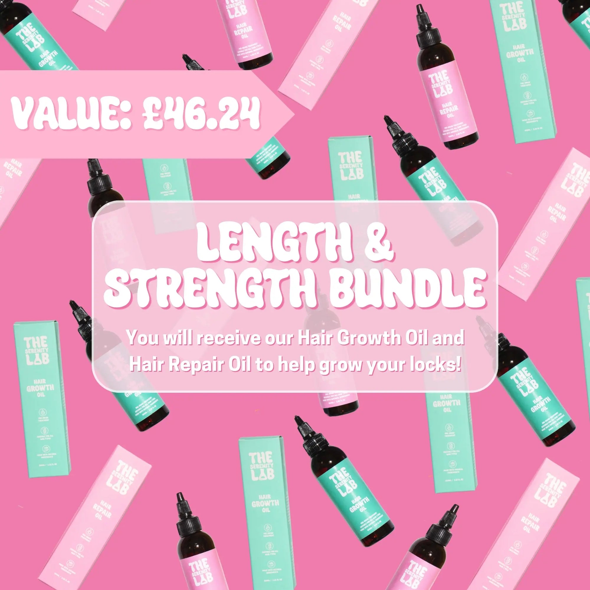 Length & Strength Hair Bundle (VALUE: £46) The Serenity Lab