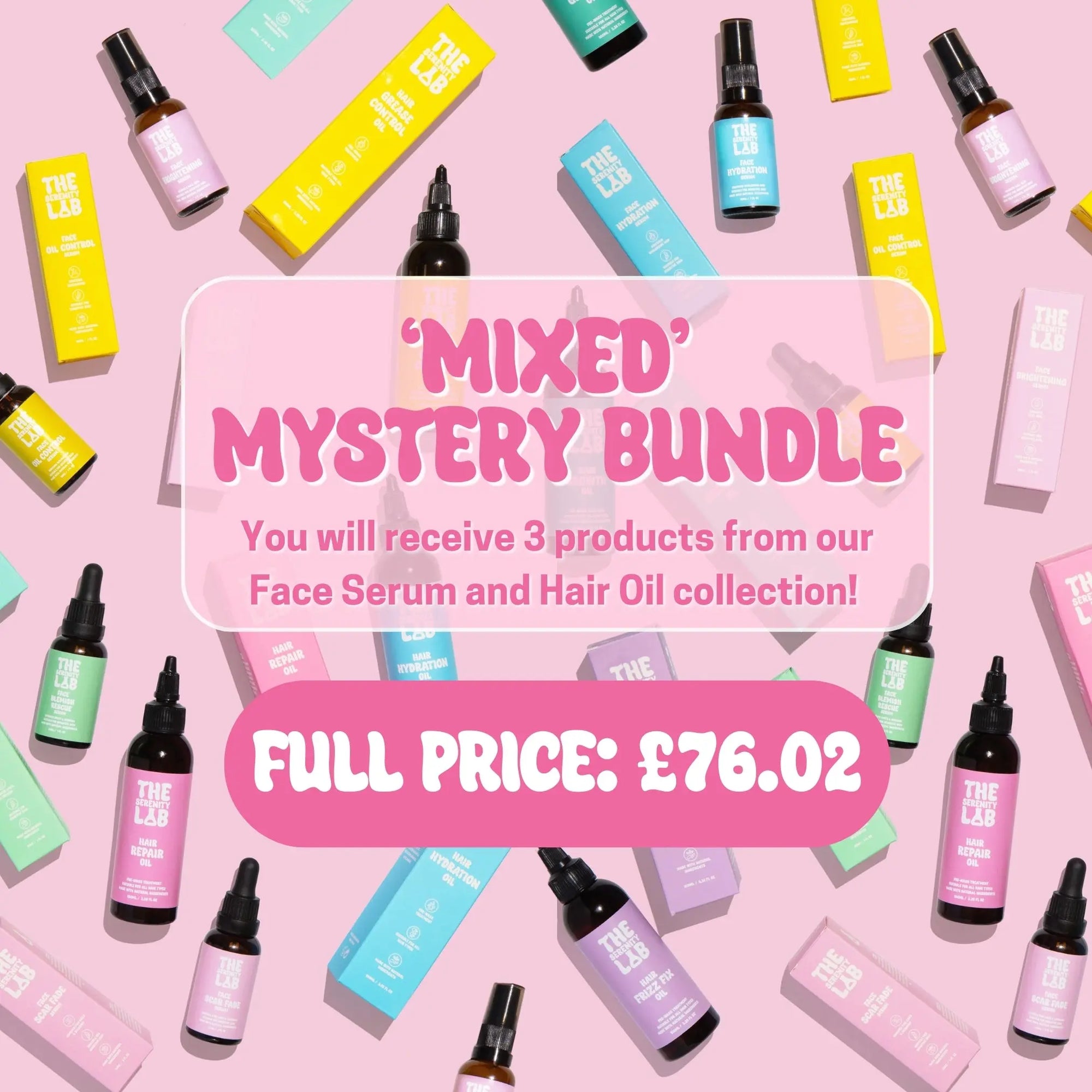 Mystery Skin & Hair Care Bundle (VALUE: £76) The Serenity Lab