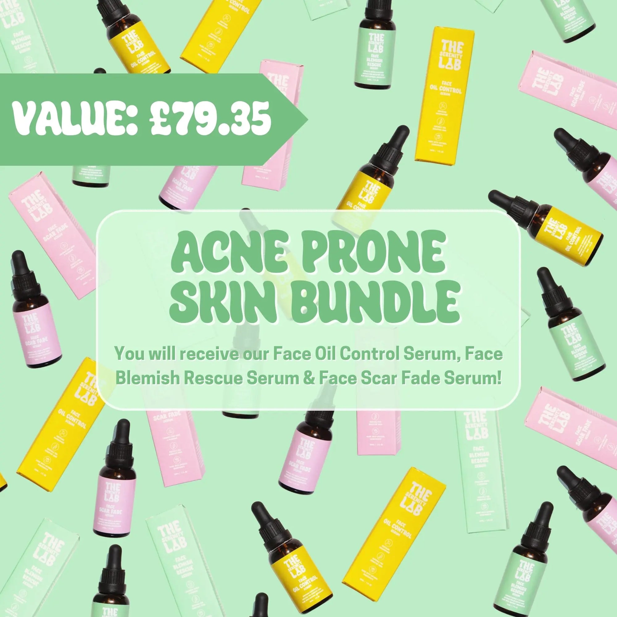 Acne Prone Skin Bundle (VALUE: £79) The Serenity Lab