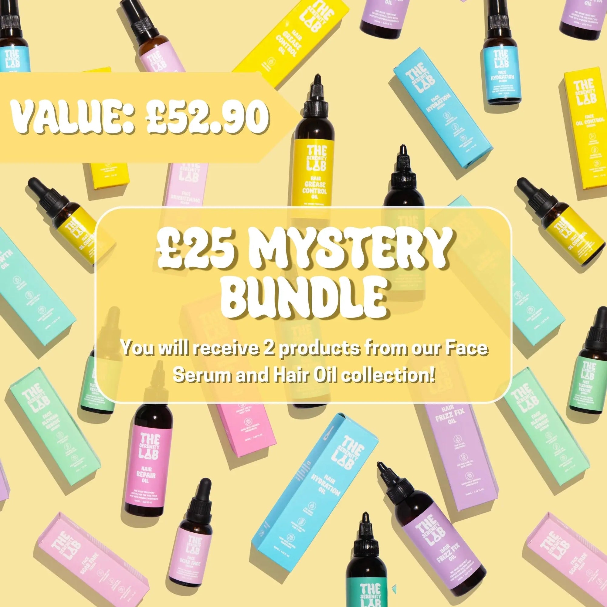 £25 Mystery Skin &amp; Hair Care Bundle (VALUE: £52) The Serenity Lab