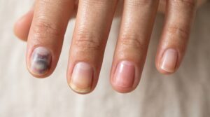 Healing nail bed after a fingernail has fallen off