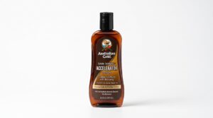 Australian Gold Dark Tanning Accelerator Lotion product bottle on a clean white background.
