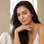 Best e.l.f. setting spray for oily skin comparison featuring matte and dewy makeup finishes on a model, showing how different setting sprays affect makeup longevity and shine control.