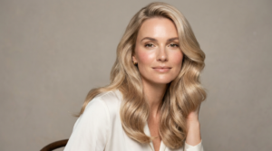 Champagne blonde hair color for fair skin