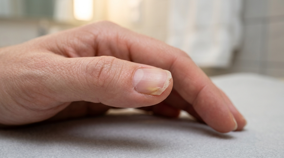 Fingernail falling off but still attached to the nail bed