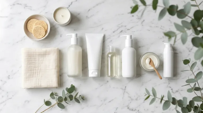 Gentle cleansers and skincare products for tretinoin-treated skin