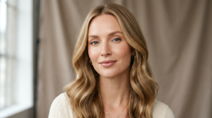 Golden beige blonde hair color for fair skin