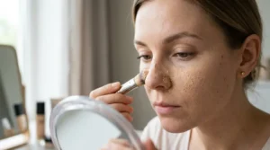 Incompatible primer and foundation causing makeup to separate and pill