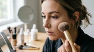 Setting powder making the foundation look dry and patchy