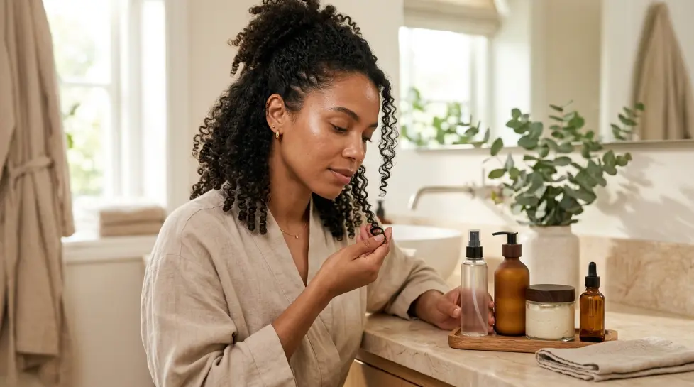 Choosing products for a dry hair moisture routine