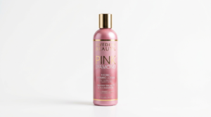 Swedish Beauty Pink Diamond tanning lotion bottle on a clean white background.