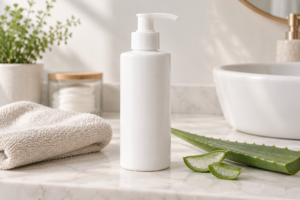 Fragrance-free cleanser for sensitive post-wax skin