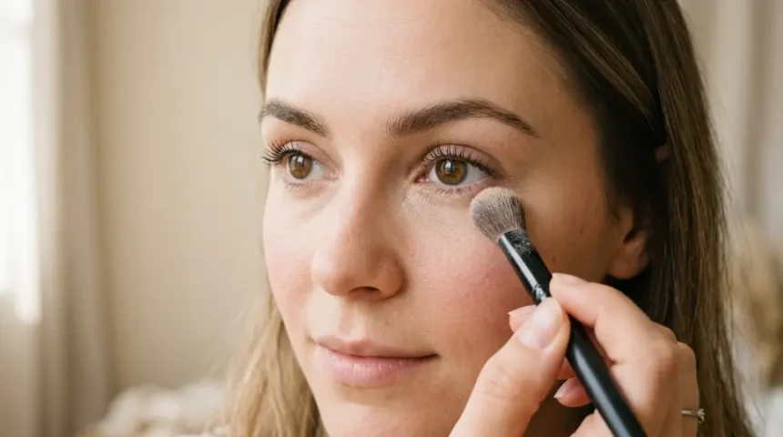 Why does my concealer crease under my eyes with visible makeup settling into fine lines?