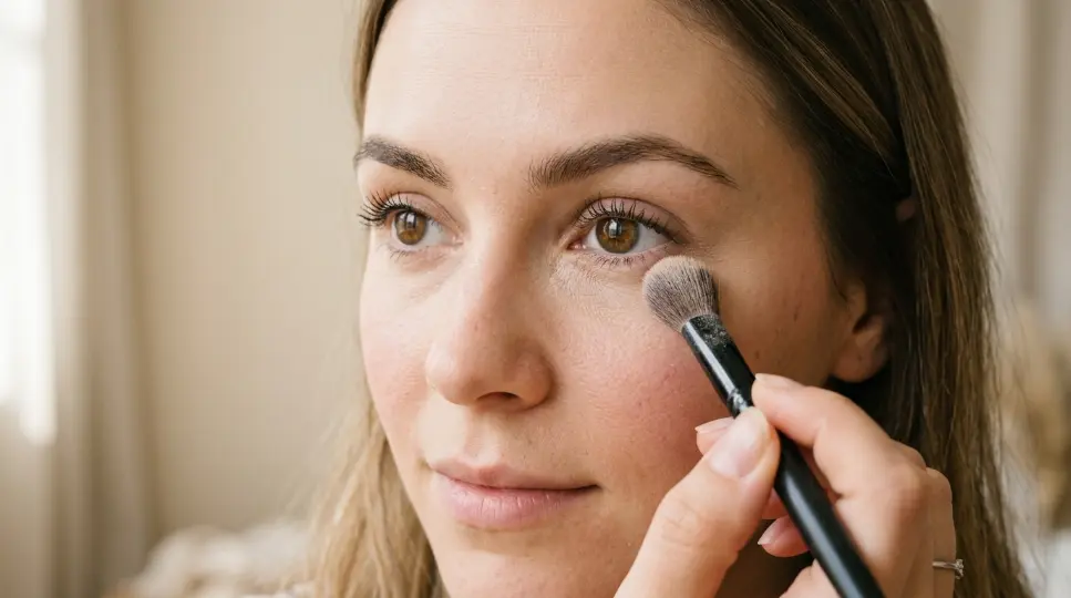Why does my concealer crease under my eyes with visible makeup settling into fine lines?
