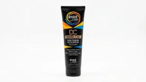 Devoted Creations DC Accelerator tanning lotion for pale and fair skin.