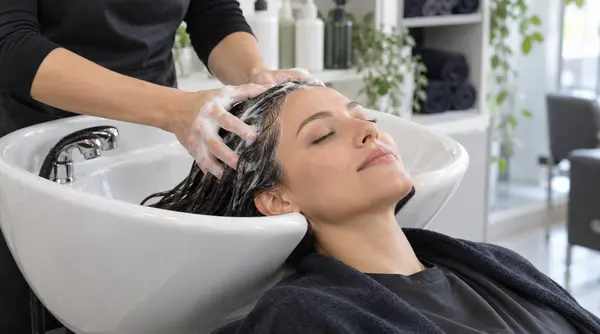Hair becoming tangled during an overly rough wash