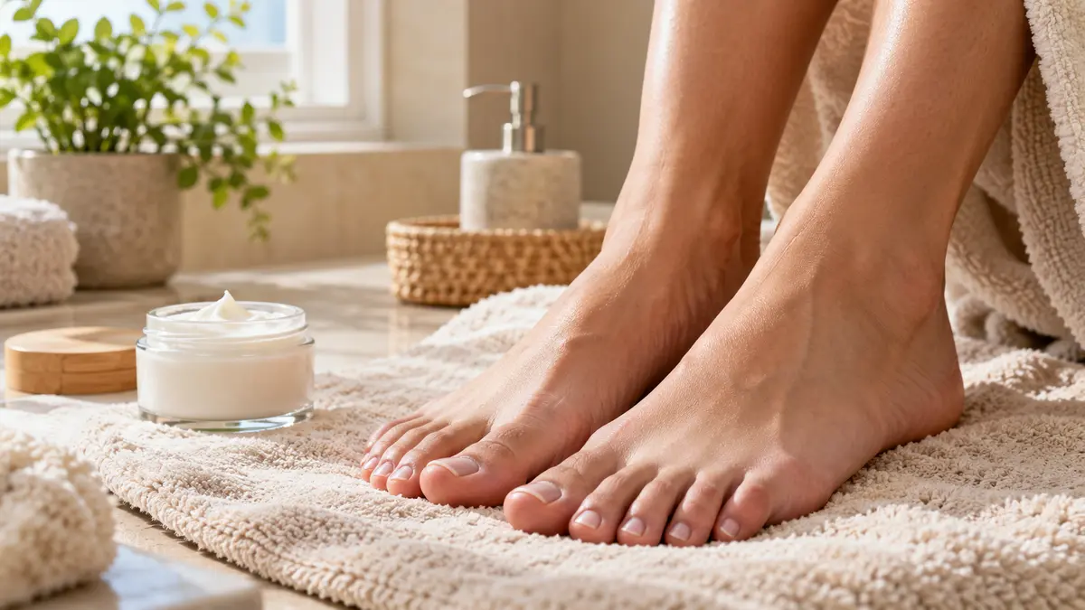 What causes skin to split under toes and how to heal dry cracked skin